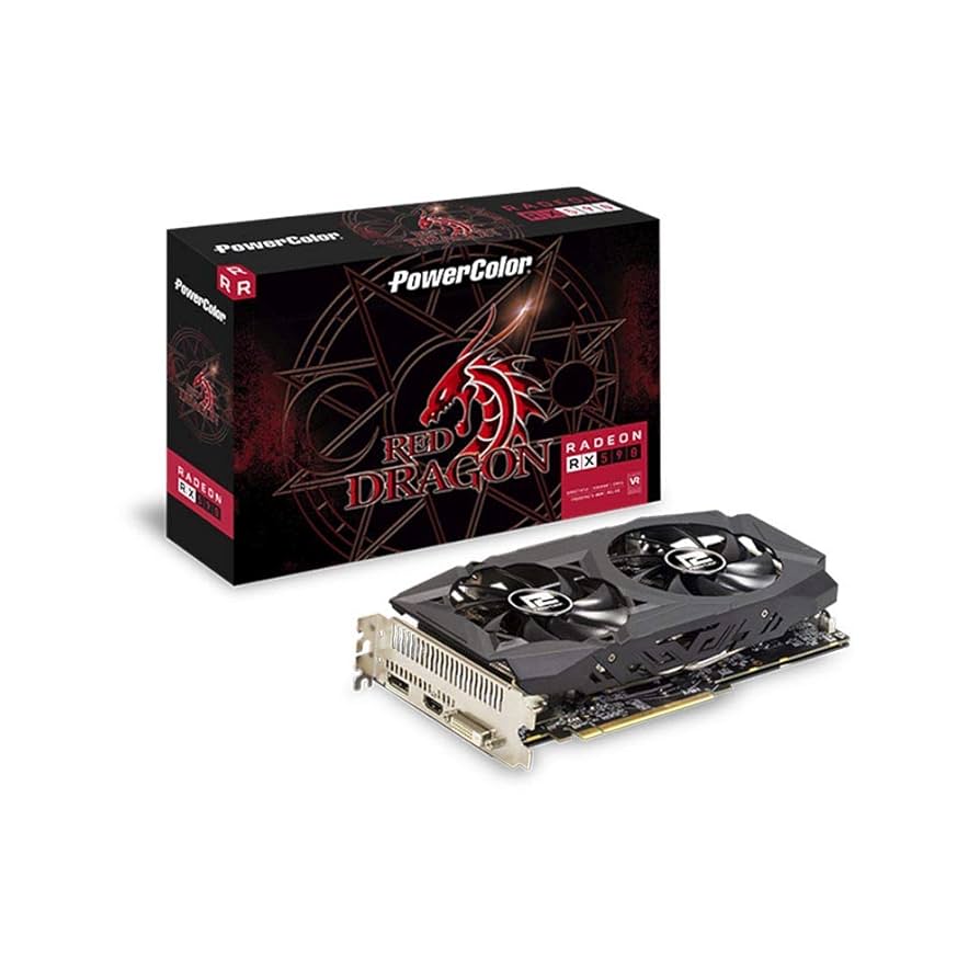 グラフィックボード・グラボ・ビデオカード Power Color RED DRAGON Amazon.com: PowerColor Red Dragon RX 590 8GB : Electronics